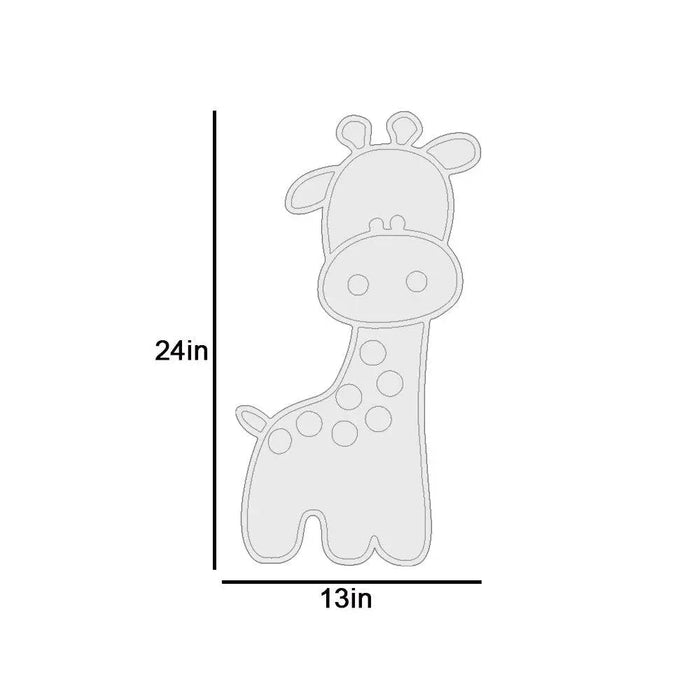 Baby Giraffe Backlit Wooden Wall Décor