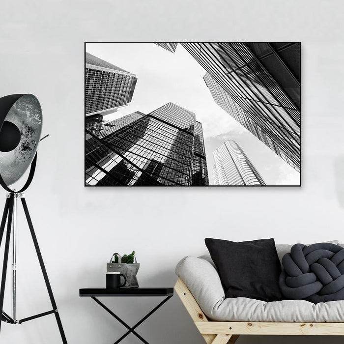 Skyscrapers Panoramic View Framed Wall Art