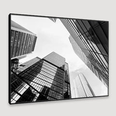 Skyscrapers Panoramic View Framed Wall Art - All India Decor