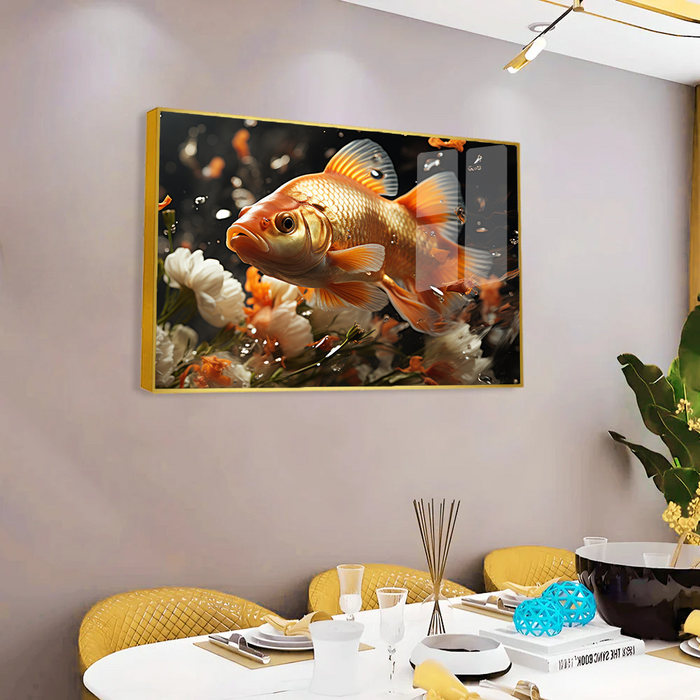 Auspicious Elegant Fish Acrylic Wall Paintings & Arts