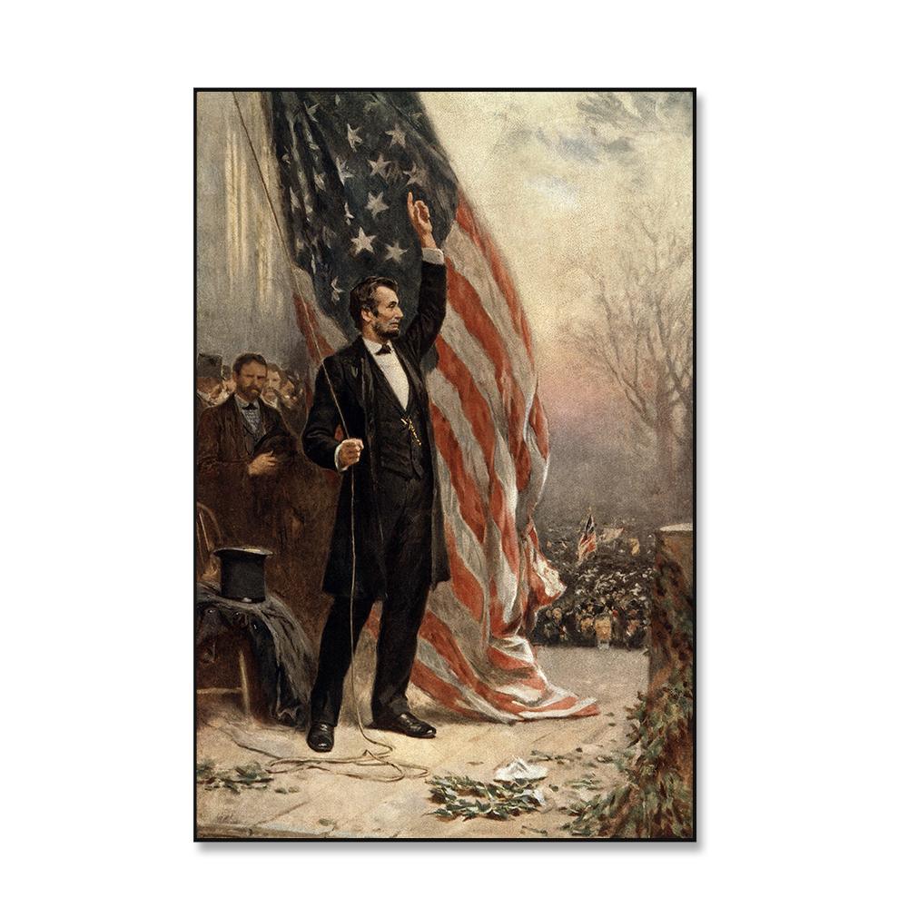 Abraham Lincoln (1809 - 1856) Framed Wall Art - All India Decor