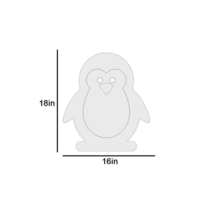 Baby Penguin Backlit Wooden Wall Décor