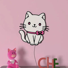 Cute Kitten Backlit Wooden Wall Décor - All India Decor
