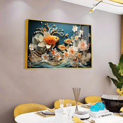 Artistic Fish Acrylic Wall Paintings & Arts