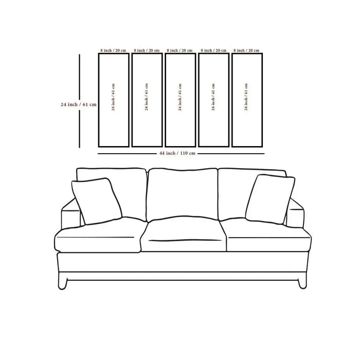 Glorious Morning Split Wall Art Set of 5