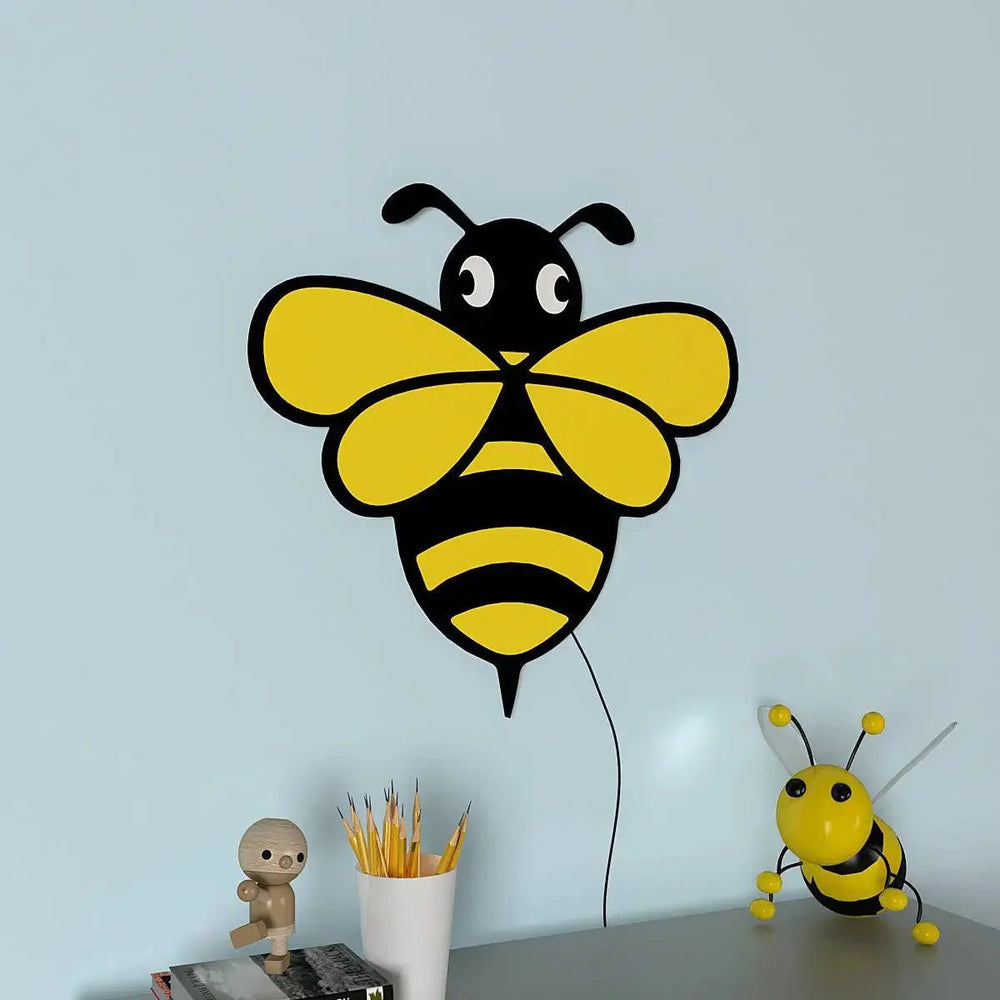 Honey Bee Backlit Wooden Wall Décor - All India Decor