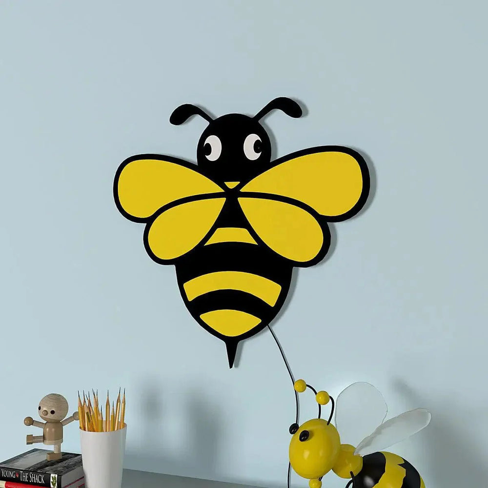 Honey Bee Backlit Wooden Wall Décor - All India Decor