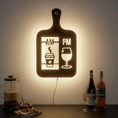 Cooking Pan - shaped Kitchen Backlit Wall Art for Chefs - All India Decor