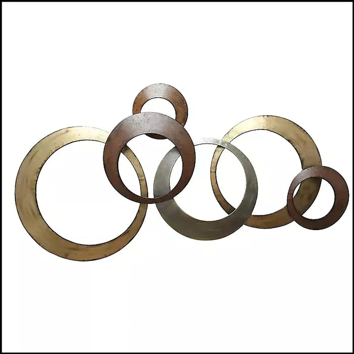 Marvellous Metallic Rings Wall Plaque