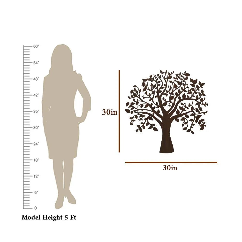 Glowing Tree Backlit wall Art / Night Light, Walnut Finish - All India Decor