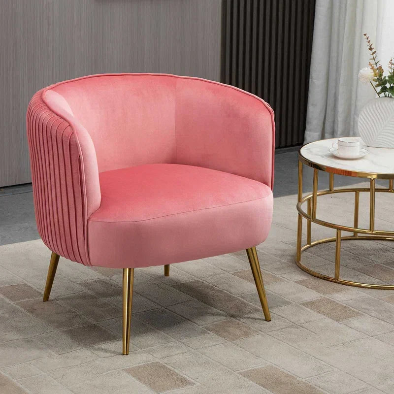 Peach Leiser Accent Chair - All India Decor
