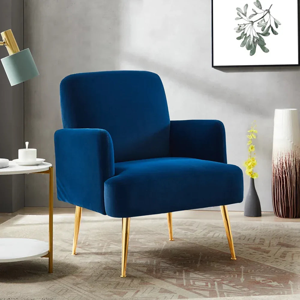 Blue Esme Accent Chair - All India Decor