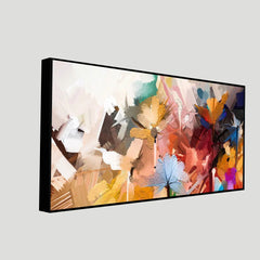 Abstract Colorful Floral Flower art Canvas Wall Painting - All India Decor