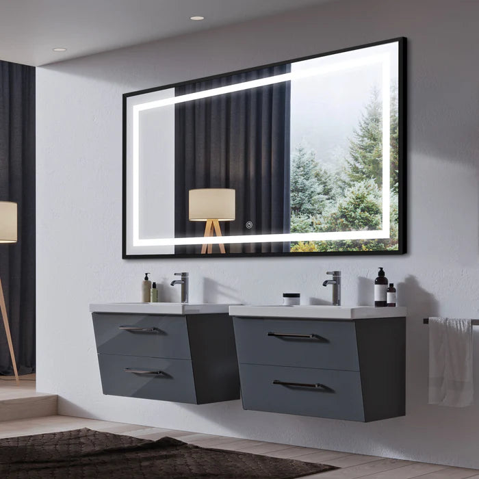 Liana Metal Framed Rectangle LED Mirror