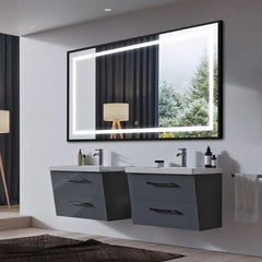 Liana Metal Framed Rectangle LED Mirror - All India Decor