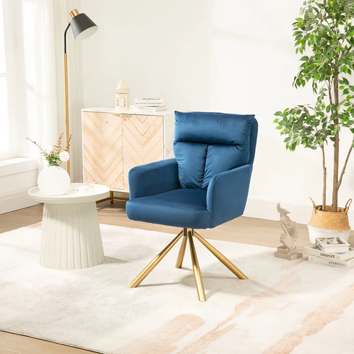 Blue Gerlec Swivel Chair