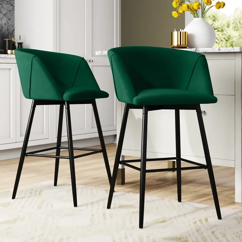 Green Color Clea Counter Stool - All India Decor