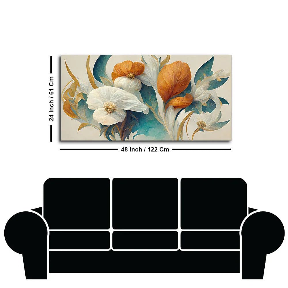 Abstract Colorful Spring Flower Texture Art Canvas Wall Painting - All India Decor