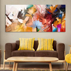 Colorful Flowers Abstract Art Wall Painting - All India Decor