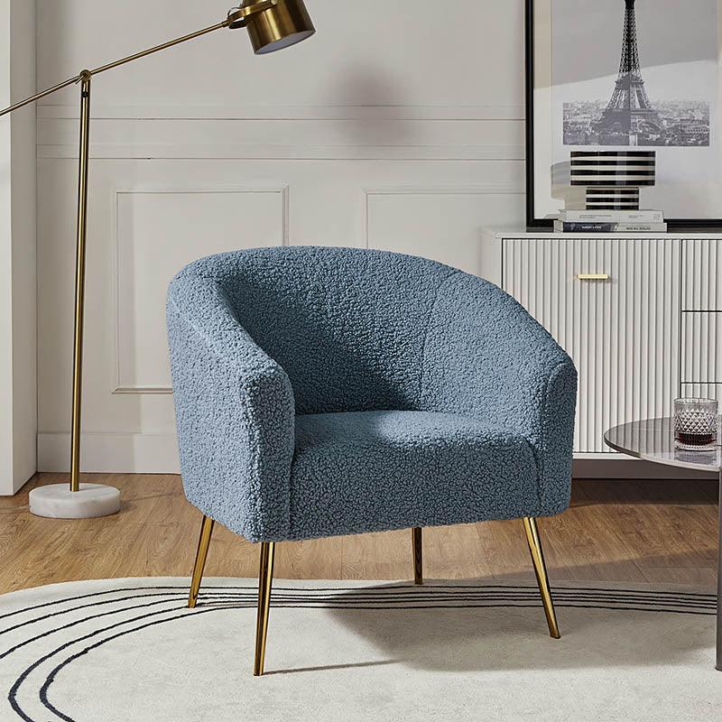 Blue Herrin Accent Chair - All India Decor
