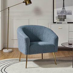 Blue Herrin Accent Chair - All India Decor