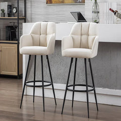 White Color Cayden Bar Stool - All India Decor