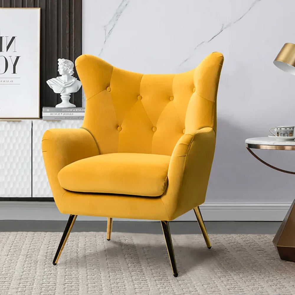 Yellow Dawson Accent Chair - All India Decor