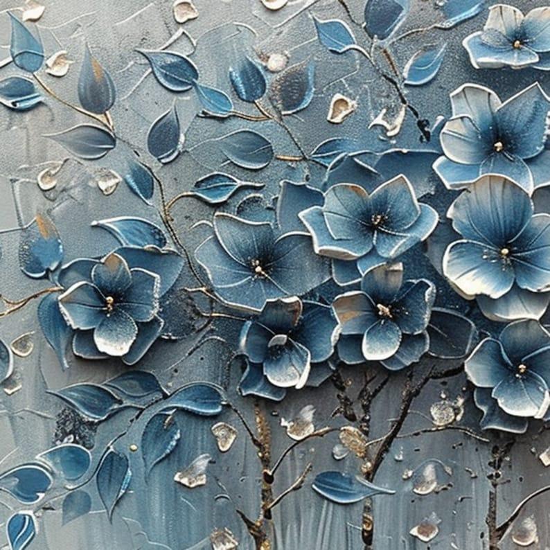 Abstract Flower Painting on Canvas, Large Canvas Wall Art, Original Red Floral Landscape Wall Art Custom Painting Living Room Home Decor Online - All India Decor