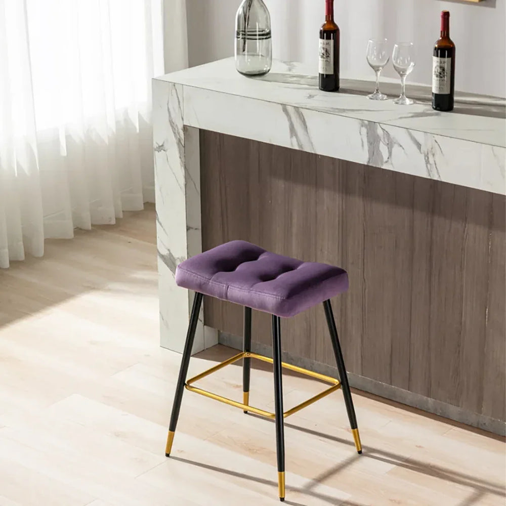 Purple Color Julio Counter Stool - All India Decor