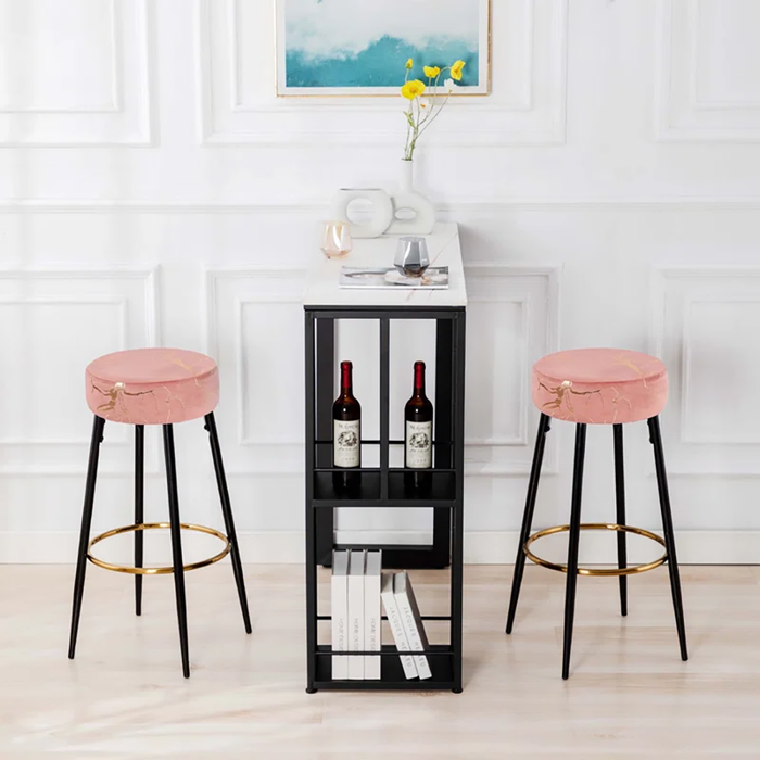 Pink Color Nahman Bar Stool