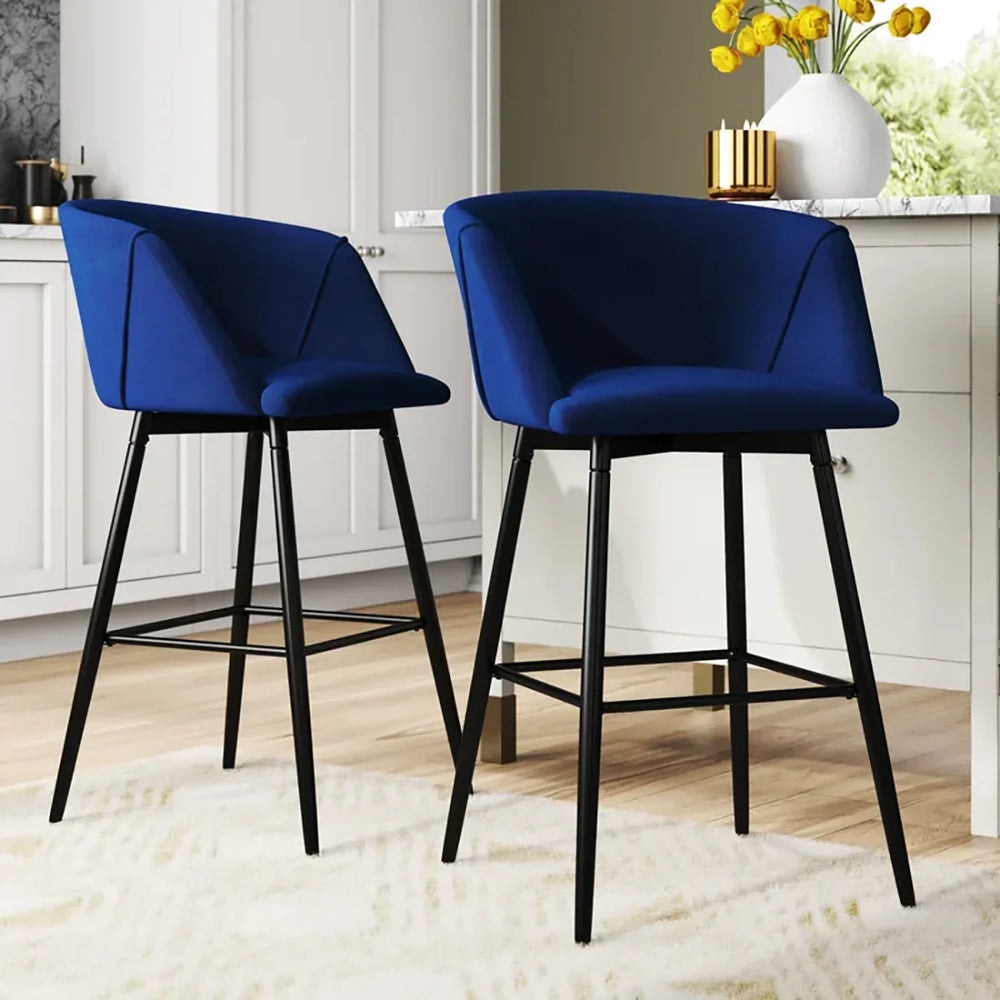 Blue Color Clea Counter Stool - All India Decor