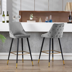Grey Color Davan Bar Stool - All India Decor
