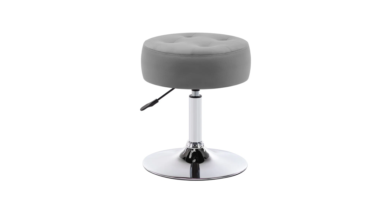 Grey Color Deria  Vanity Stool