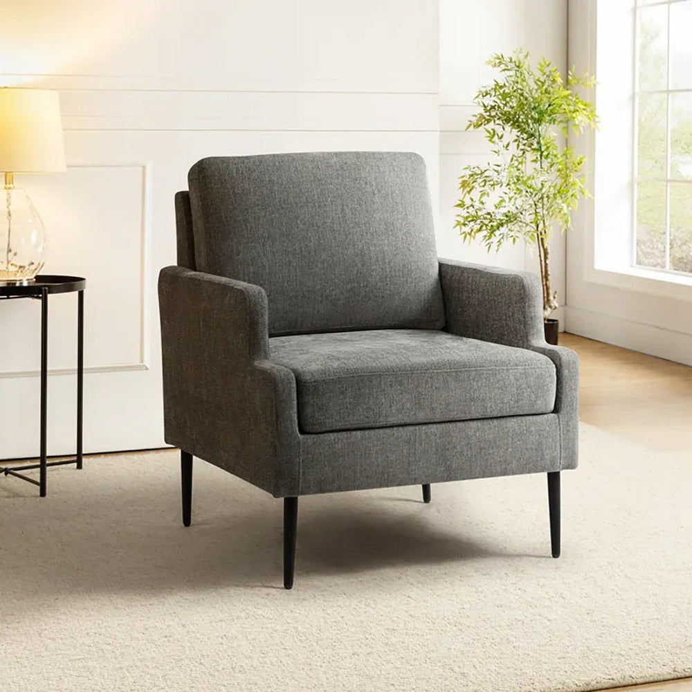 Dark Grey Damone Accent Chair - All India Decor