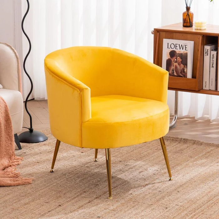 Yellow Jiba Accent Chair