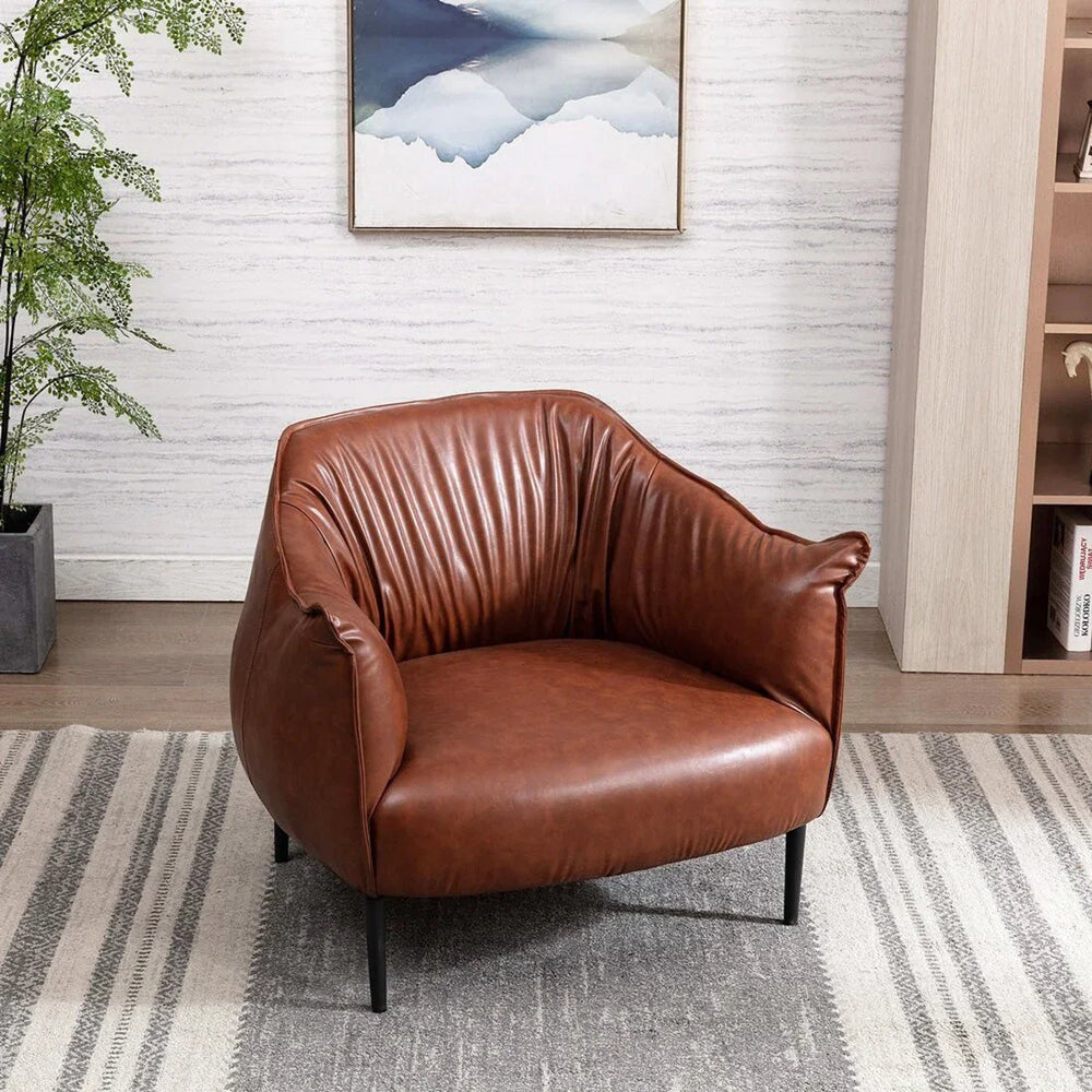 Tan Almeda Accnet Chair - All India Decor