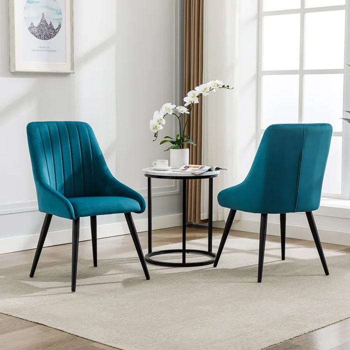 Teal Nico Side Chair