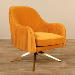 Musturd Gladden Revolving Accent Chair - All India Decor