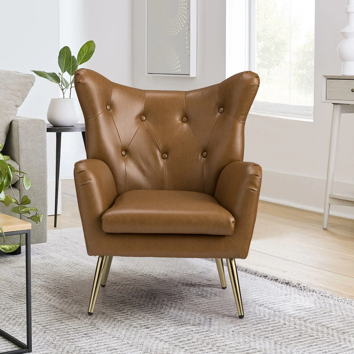 Tan Hedley Accent Chair