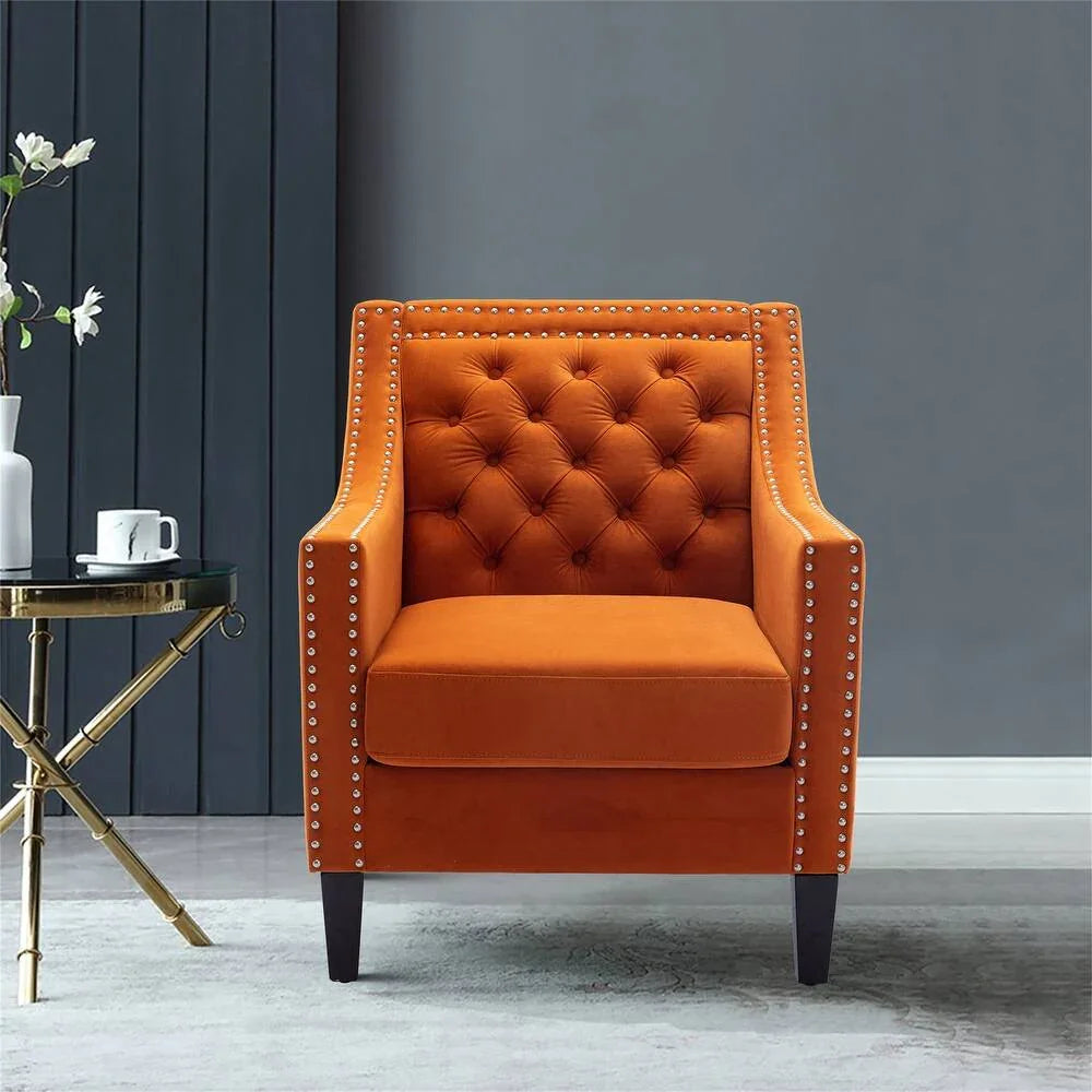 Orange Asaria Accent Chair - All India Decor