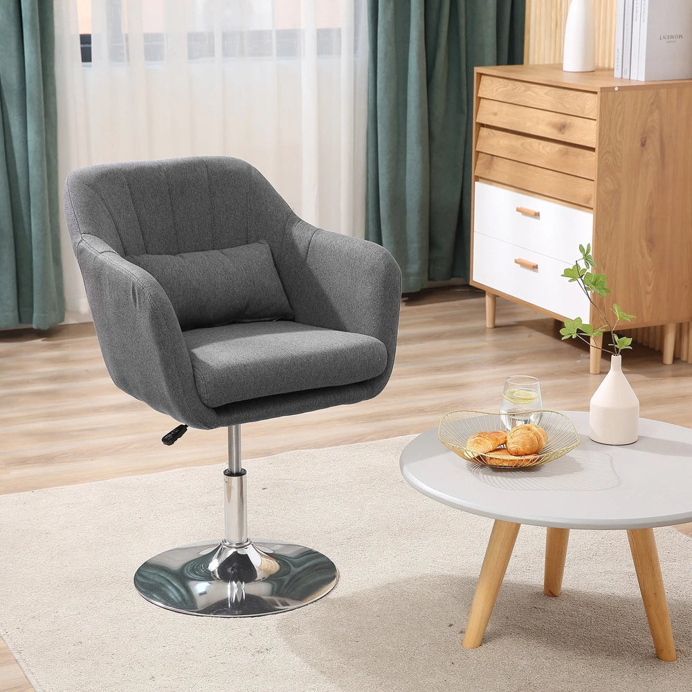 Dark Grey Boyd Swiel Bar Stool/Chair - All India Decor