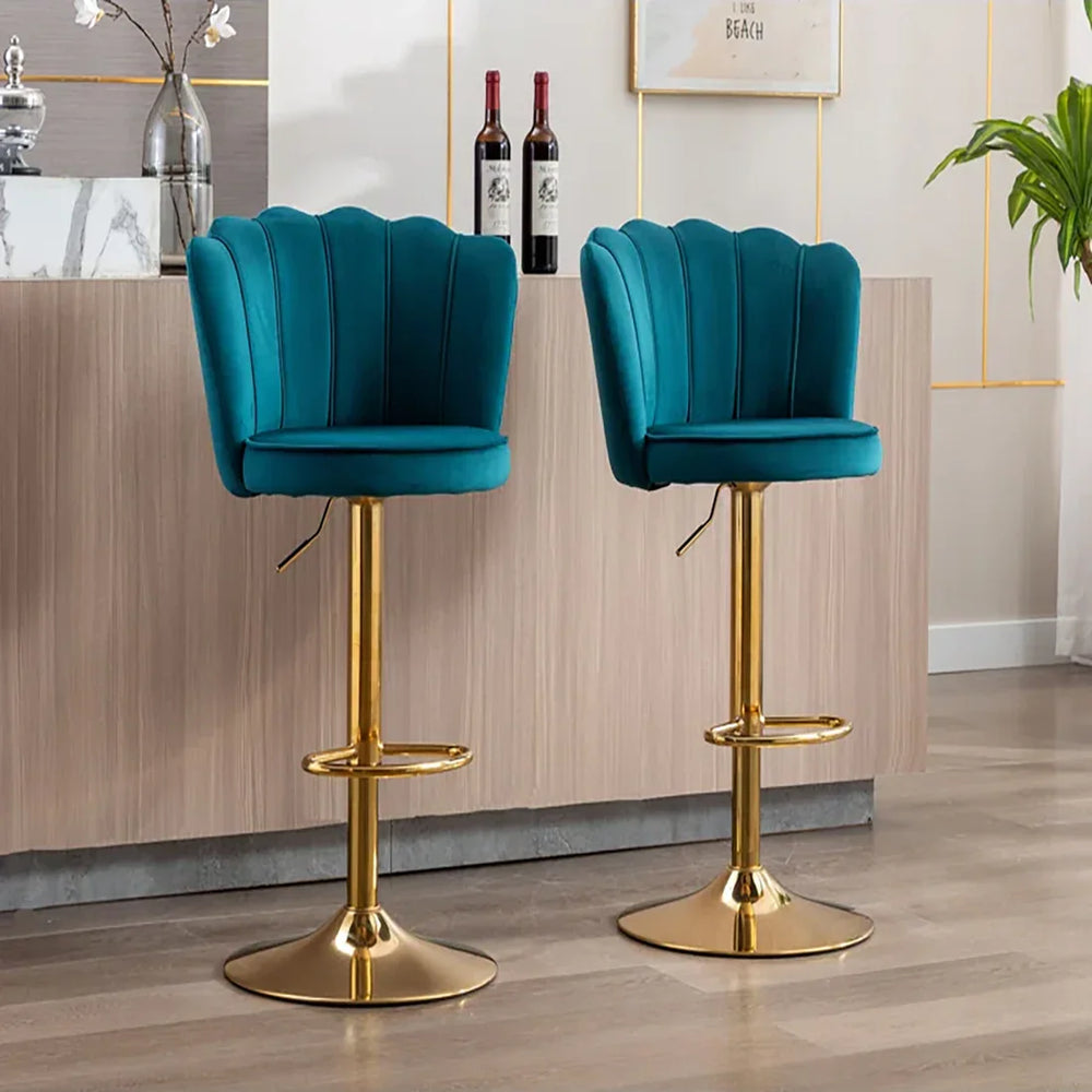 Teal Color Avidan Bar Stool - All India Decor
