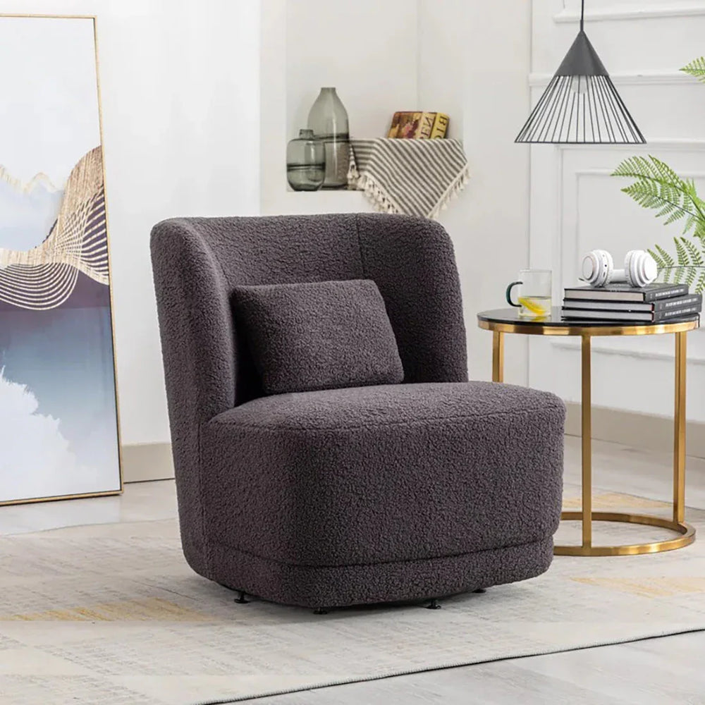Grey Deeda Barrel Chair - All India Decor