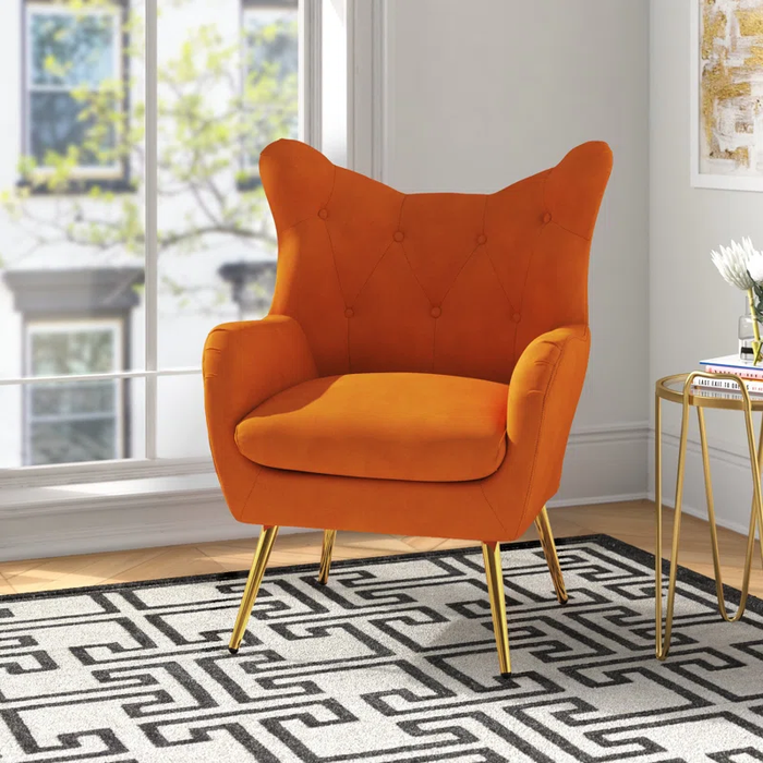 Orange Dawson Accent Chair