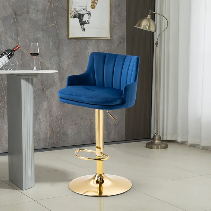 Blue Color Oliver Bar Stool