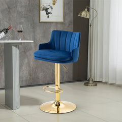 Blue Color Oliver Bar Stool - All India Decor