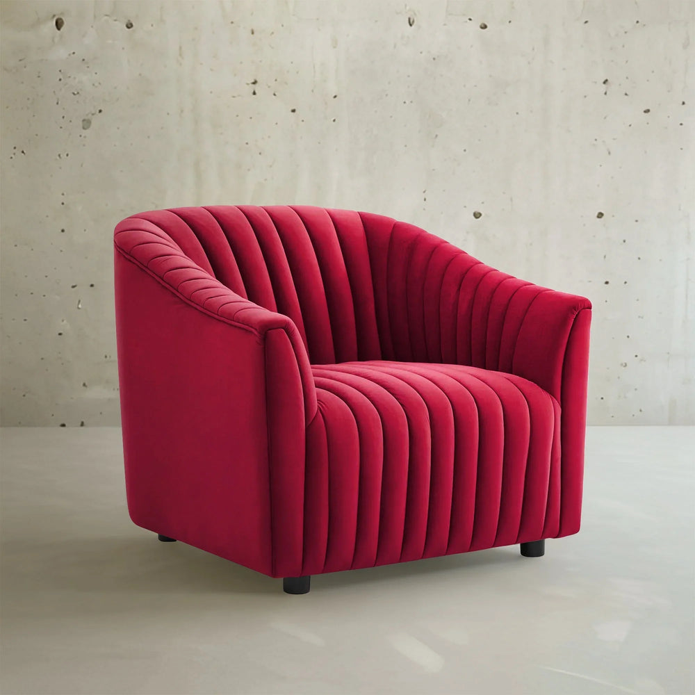 Red Latonia Accent Chair - All India Decor