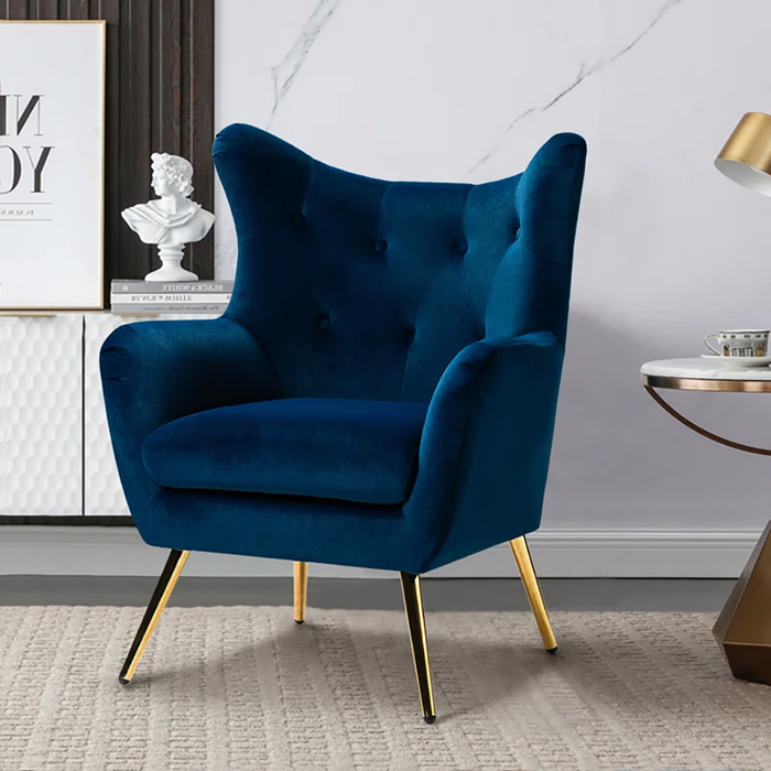 Blue Dawson Accent Chair