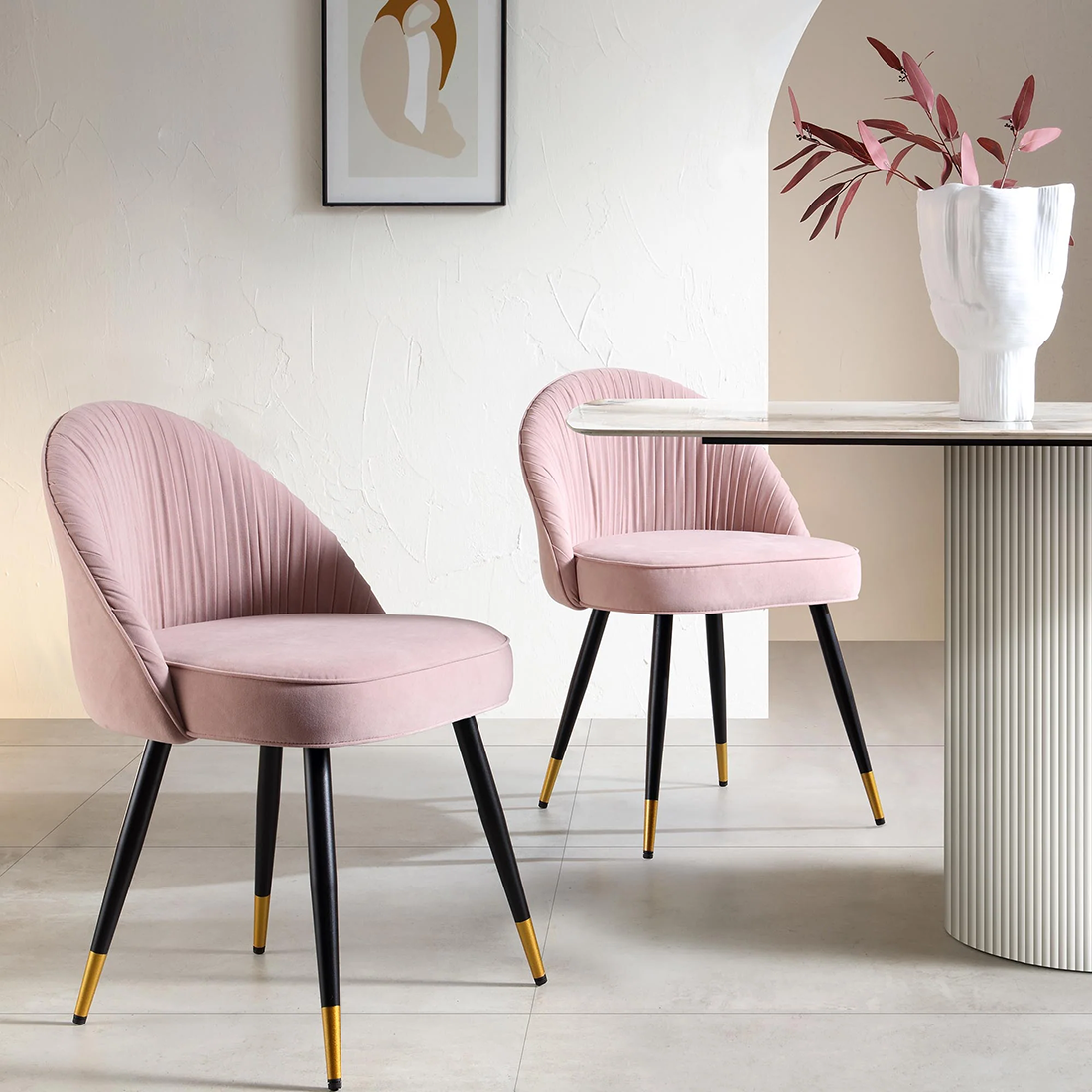 Pink Momence Accent Chair