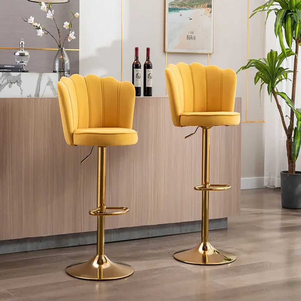 Yellow Color Avidan Bar Stool - All India Decor